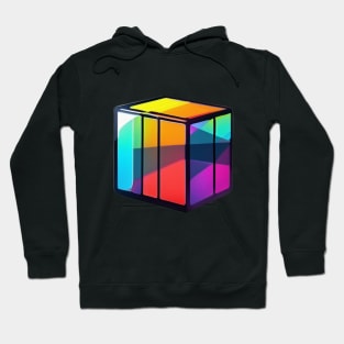 Rubic Cube Neon Shadow Silhouette Anime Style Collection No. 375 Hoodie